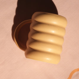 Close-up of matte glaze on Bert ceramic mug