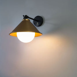 Bohemian Loft Interior Wall Sconce In Gold - The Black Steel