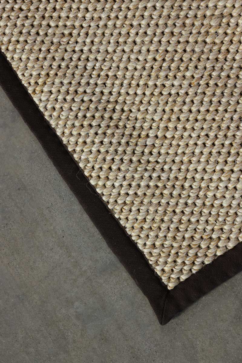 Panama Brown Blended white Sisal 6x9 feet Rectangle Rug - I MEAN DESIGN