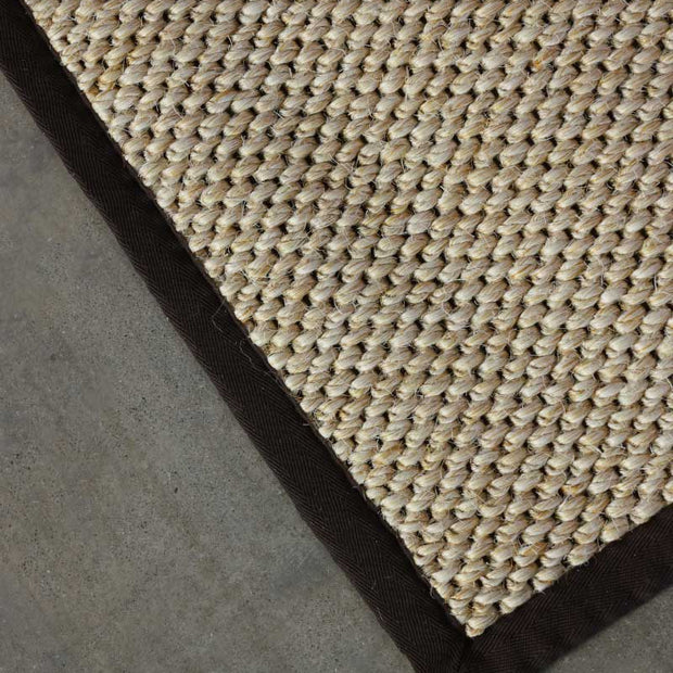 Panama Brown Blended white Sisal 6x9 feet Rectangle Rug - I MEAN DESIGN