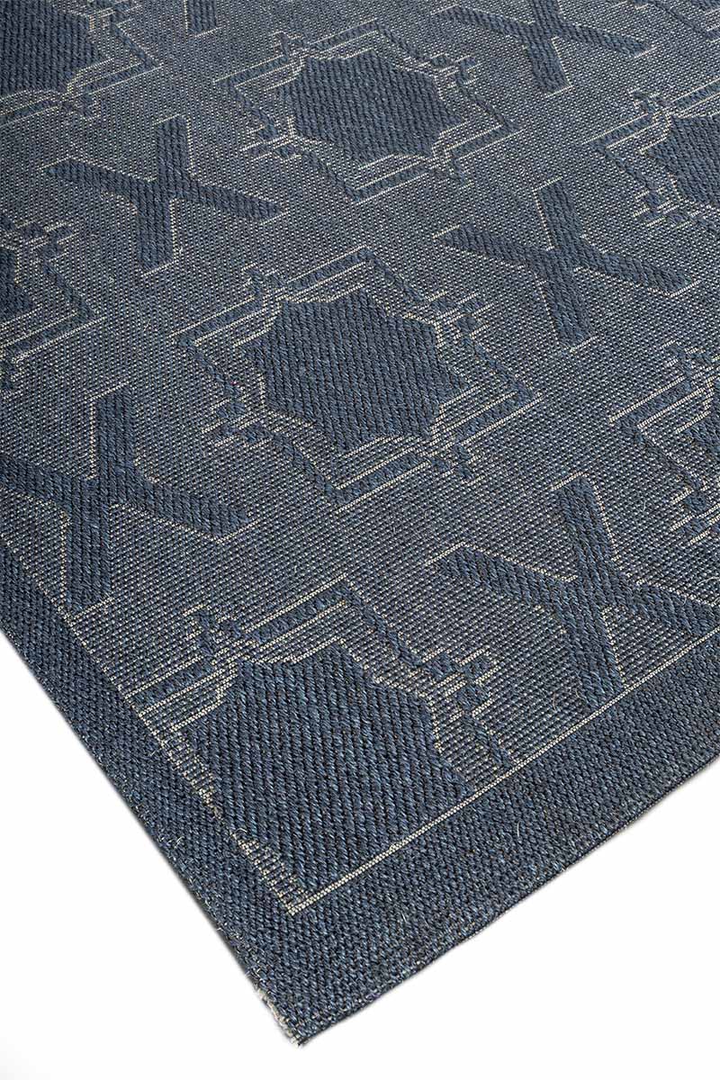 Diamond X Blue Sisal 8x10 feet Rectangle Rug - I MEAN DESIGN