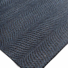 Fishtail Indigo Blue Sisal 5x8 feet Rectangle Rug - I MEAN DESIGN