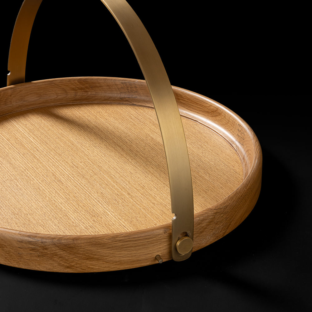 Brass Band Round Tray