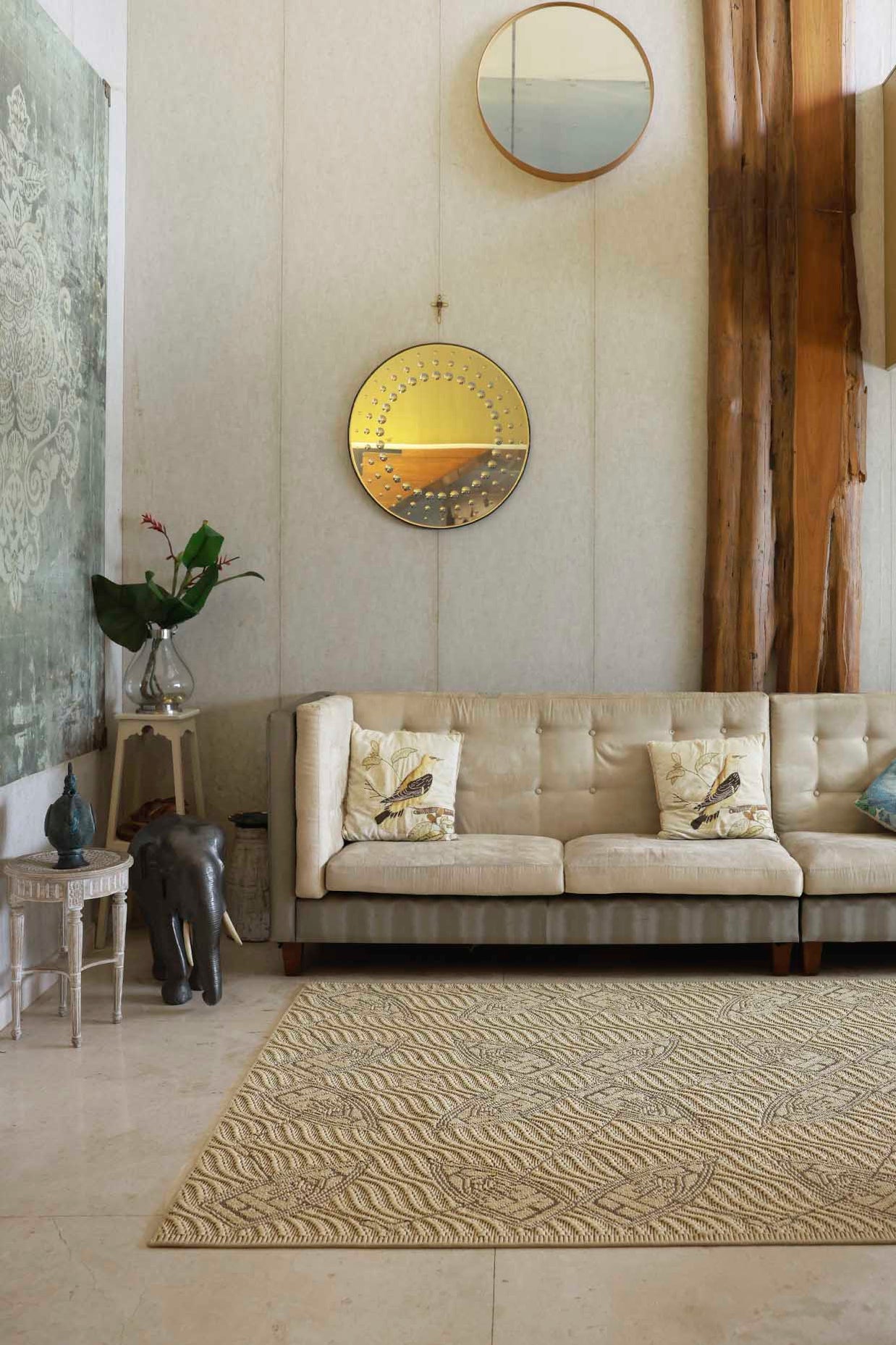 Thira Beige Sisal 6x9 feet Rectangle Rug - I MEAN DESIGN