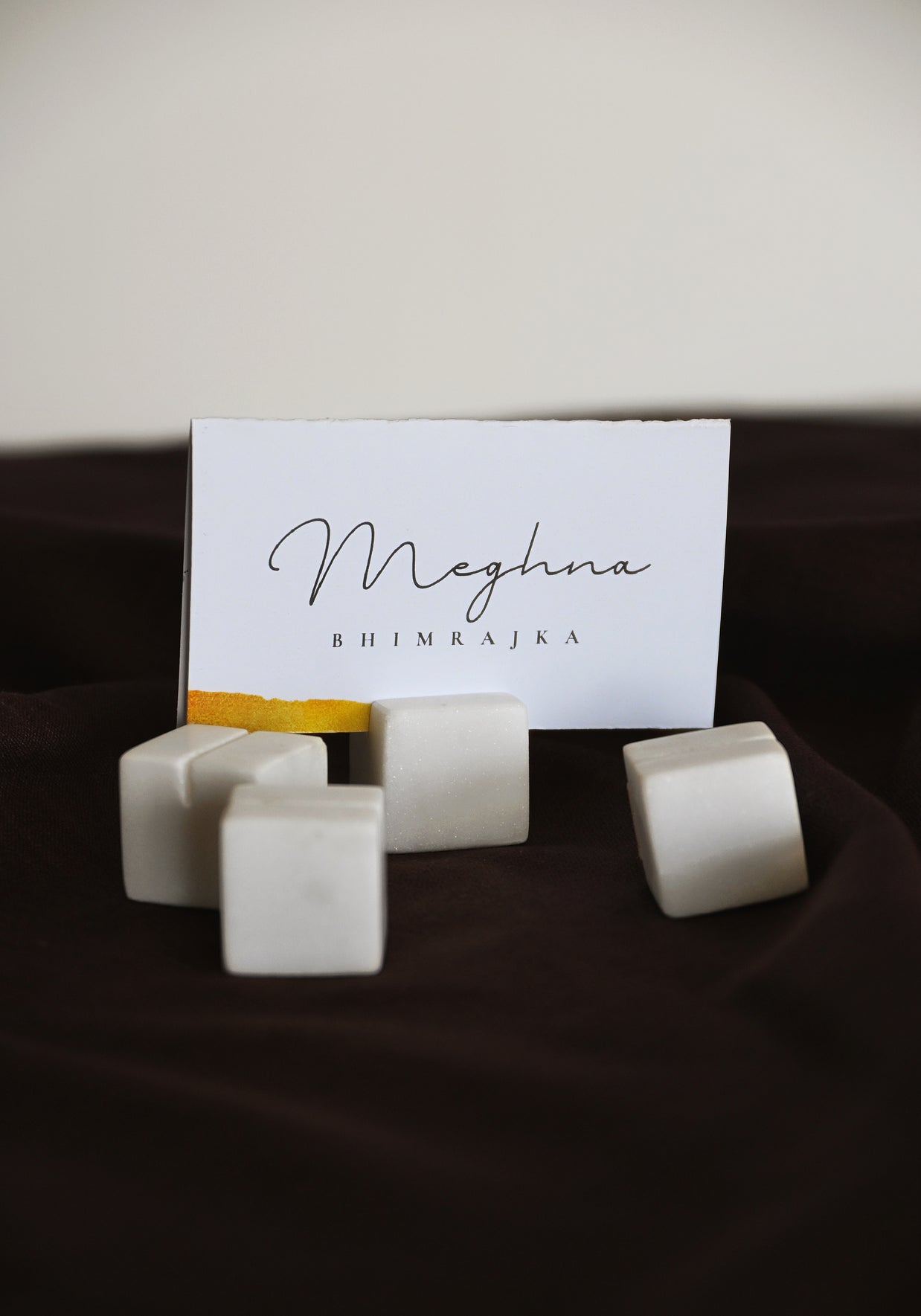 Carrara Marble Place Card Holders (Set of 6)
