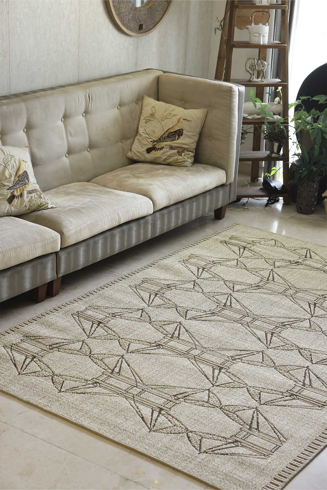 Cheenavala Beige Sisal 6x9 feet Rectangle Rug - I MEAN DESIGN