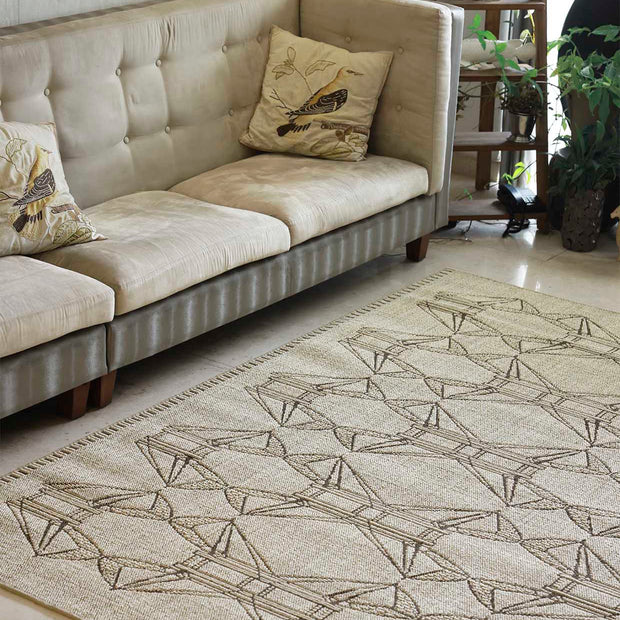 Cheenavala Beige Sisal 6x9 feet Rectangle Rug - I MEAN DESIGN