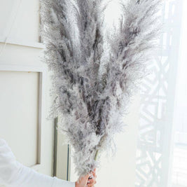 Charcoal Pampas Grass XL Arrangement in Floor Vase