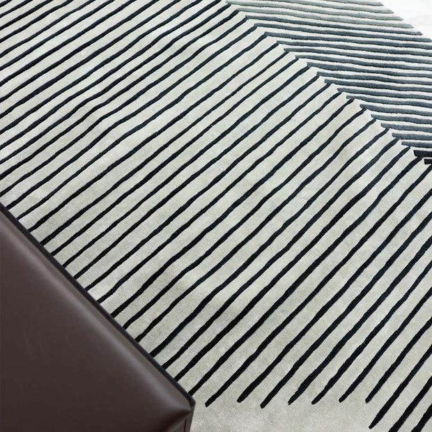 Aisle Multicolour Wool Viscose 6x9 feet Rectangle Rug