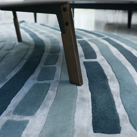 Sail Multicolour Wool Viscose 6x9 feet Rectangle Rug - I MEAN DESIGN