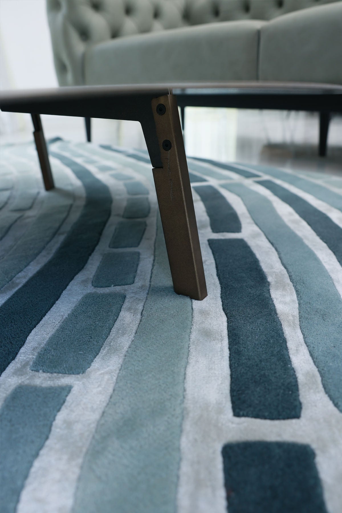 Sail Multicolour Wool Viscose 6x9 feet Rectangle Rug - I MEAN DESIGN