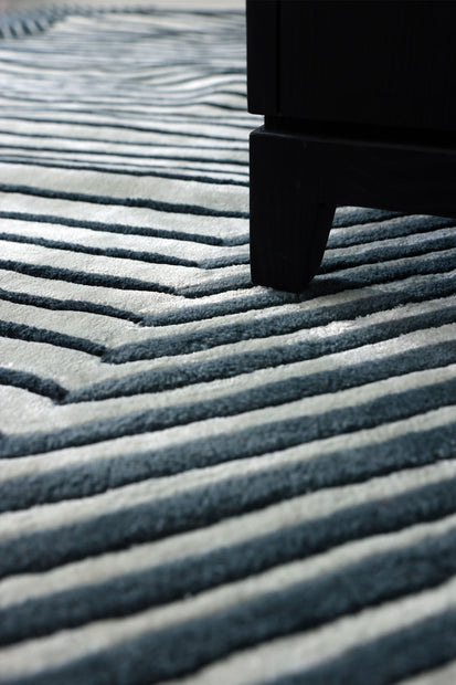 Aisle Multicolour Wool Viscose 6x9 feet Rectangle Rug