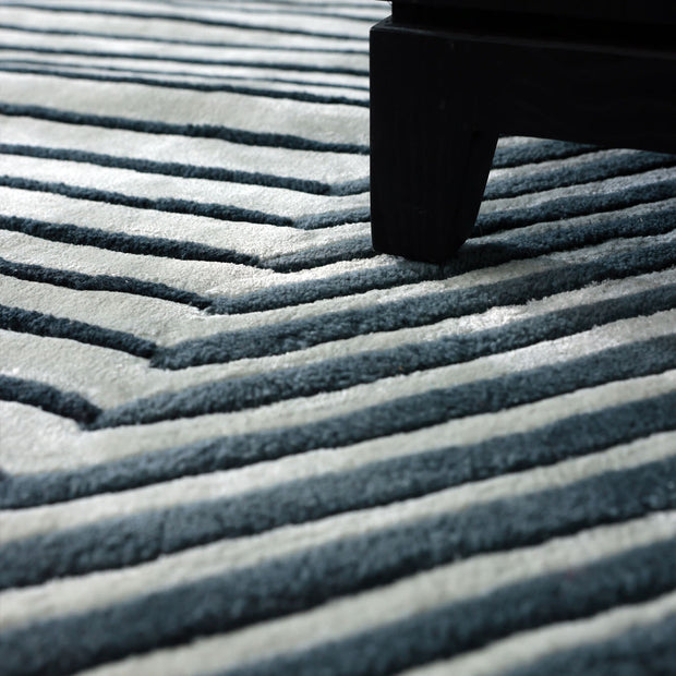 Aisle Multicolour Wool Viscose 6x9 feet Rectangle Rug