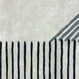 Aisle Multicolour Wool Viscose 6x9 feet Rectangle Rug