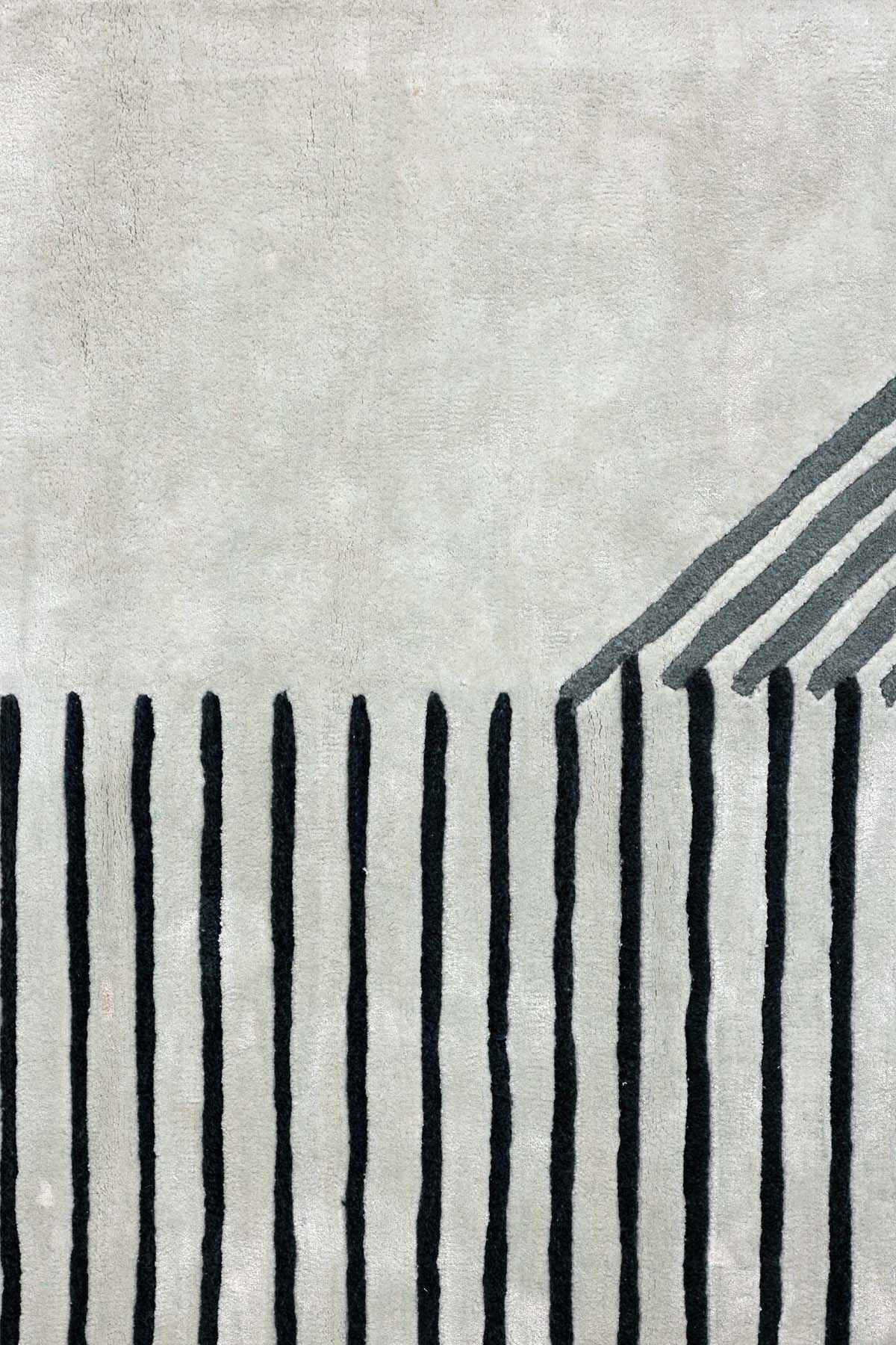 Aisle Multicolour Wool Viscose 6x9 feet Rectangle Rug