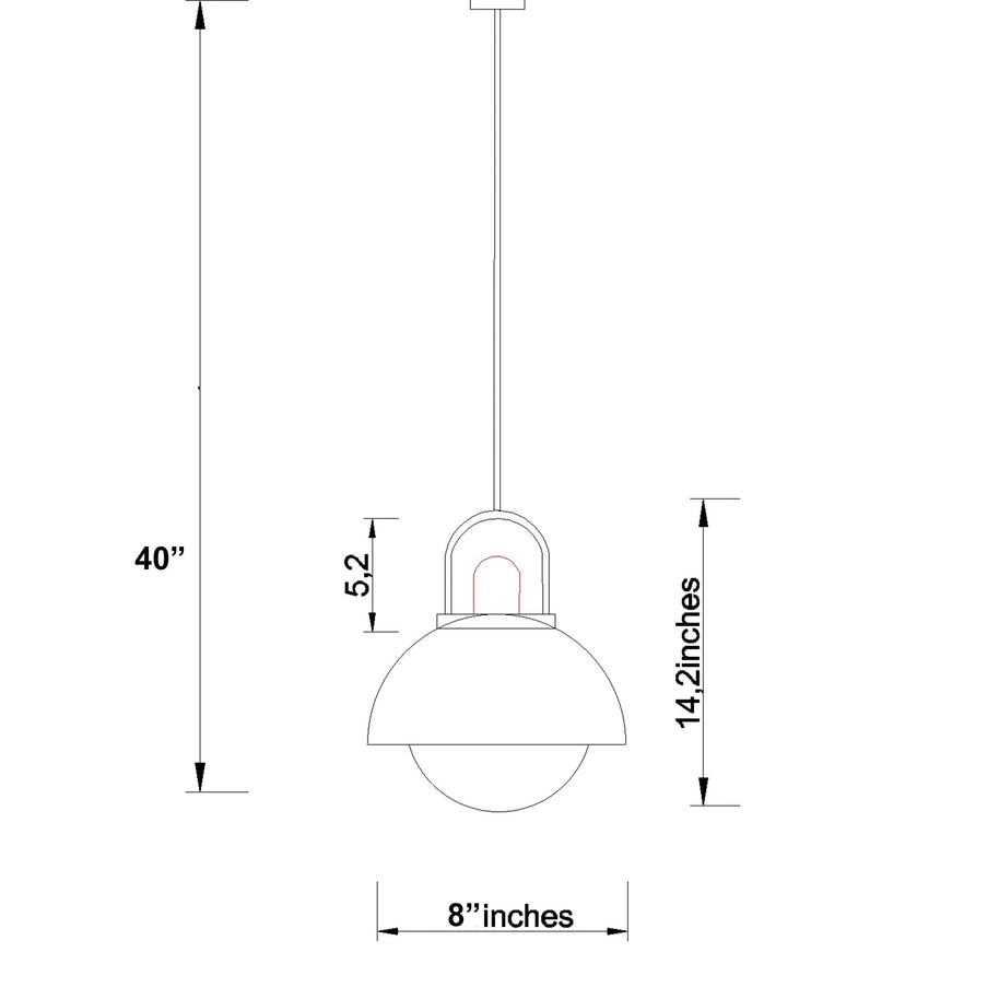 CLH164 Ecliptic Fusion Pendant Light - The Black Steel
