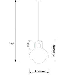 CLH164 Ecliptic Fusion Pendant Light - The Black Steel