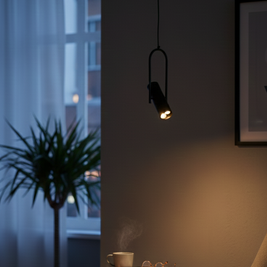 CLH183 The Focus Spot Pendant Light - The Black Steel