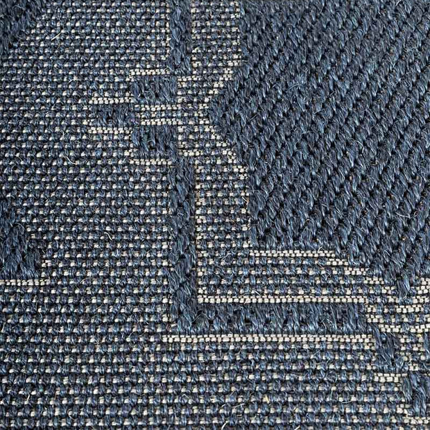 Diamond X Blue Sisal 5x8 feet Rectangle Rug - I MEAN DESIGN