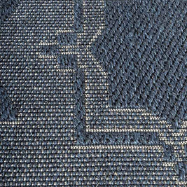 Diamond X Blue Sisal 5x8 feet Rectangle Rug - I MEAN DESIGN