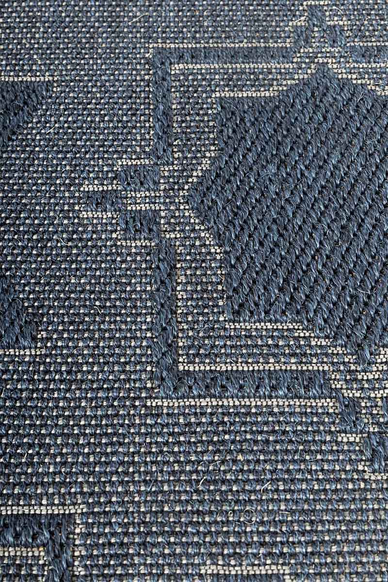 Diamond X Blue Sisal 5x8 feet Rectangle Rug - I MEAN DESIGN