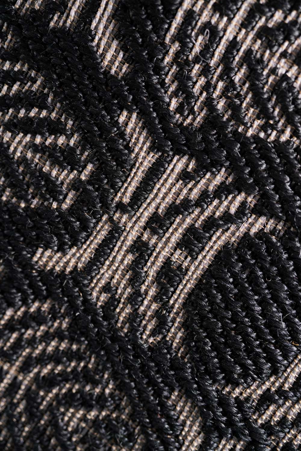 Mehtabi Black & Silver Sisal 6x9 feet Rectangle Rug - I MEAN DESIGN