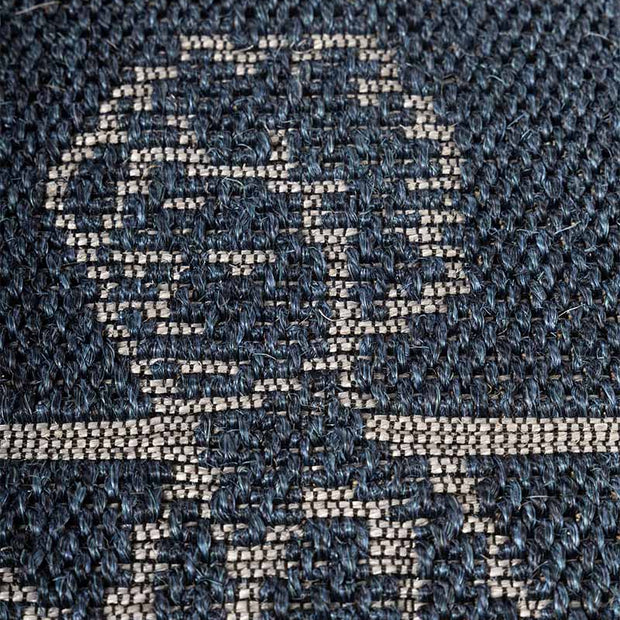 Chaakara Indigo Blue Sisal 6x6 feet Square Rug - I MEAN DESIGN