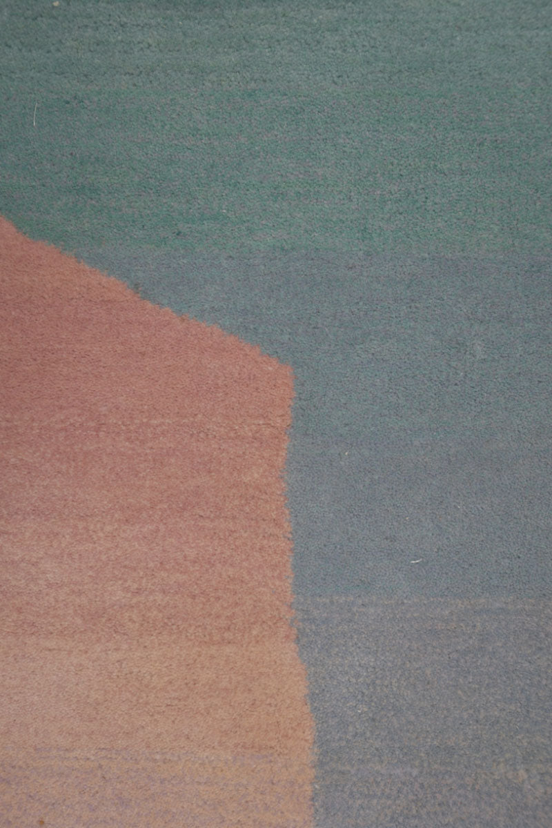 Mirage Multicolour Wool 4x6 feet Rectangle Rug - I MEAN DESIGN