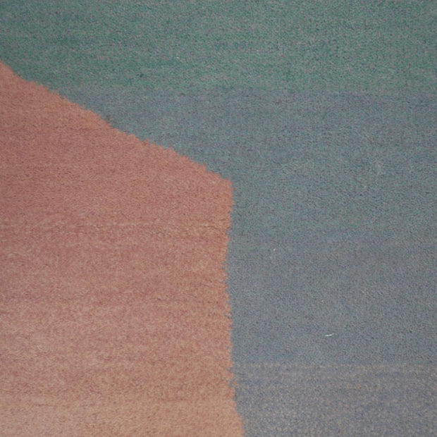 Mirage Multicolour Wool 4x6 feet Rectangle Rug - I MEAN DESIGN