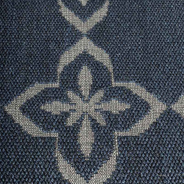Clover Blue Sisal 6x9 feet Rectangle Rug - I MEAN DESIGN