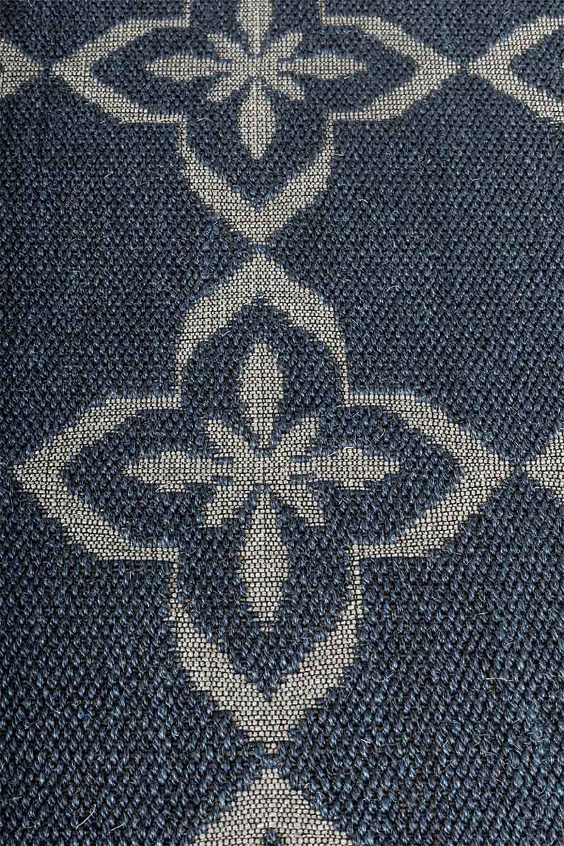 Clover Blue Sisal 6x9 feet Rectangle Rug - I MEAN DESIGN