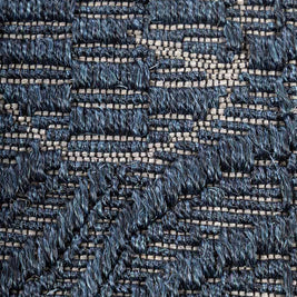 Utsavam Blue Sisal 6x9 feet Rectangle Rug - I MEAN DESIGN