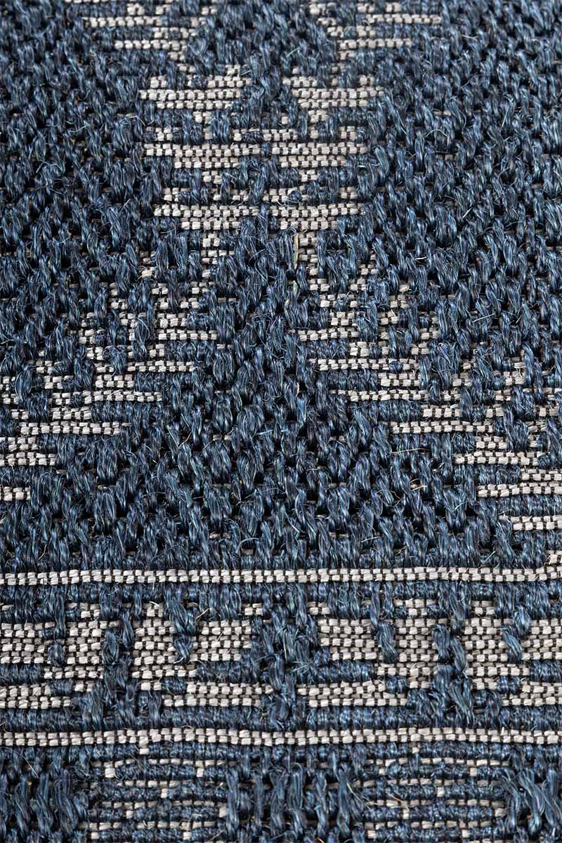 Zarnishan Indigo Blue Sisal 6x9 feet Rectangle Rug - I MEAN DESIGN