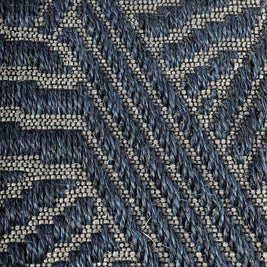 Criss Cross Blue Sisal 5x9 feet Rectangle Rug - I MEAN DESIGN