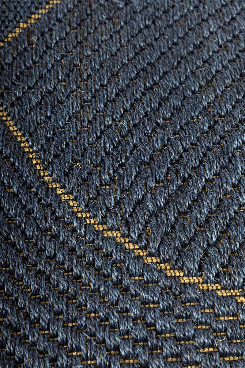 Flood Rug W Blue Sisal 5x8 feet Rectangle Rug - I MEAN DESIGN