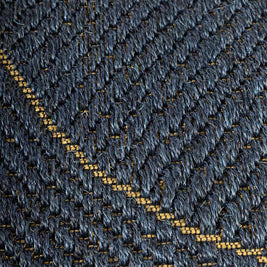 Flood Rug W Blue Sisal 5x8 feet Rectangle Rug - I MEAN DESIGN