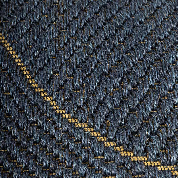 Flood Rug W Blue Sisal 5x8 feet Rectangle Rug - I MEAN DESIGN