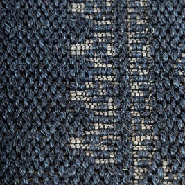 Ikat Blue Sisal 6x9 feet Rectangle Rug - I MEAN DESIGN