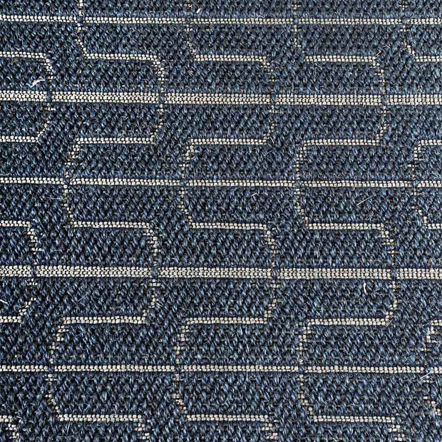 Circuit Blue Sisal 6x9 feet Rectangle Rug - I MEAN DESIGN