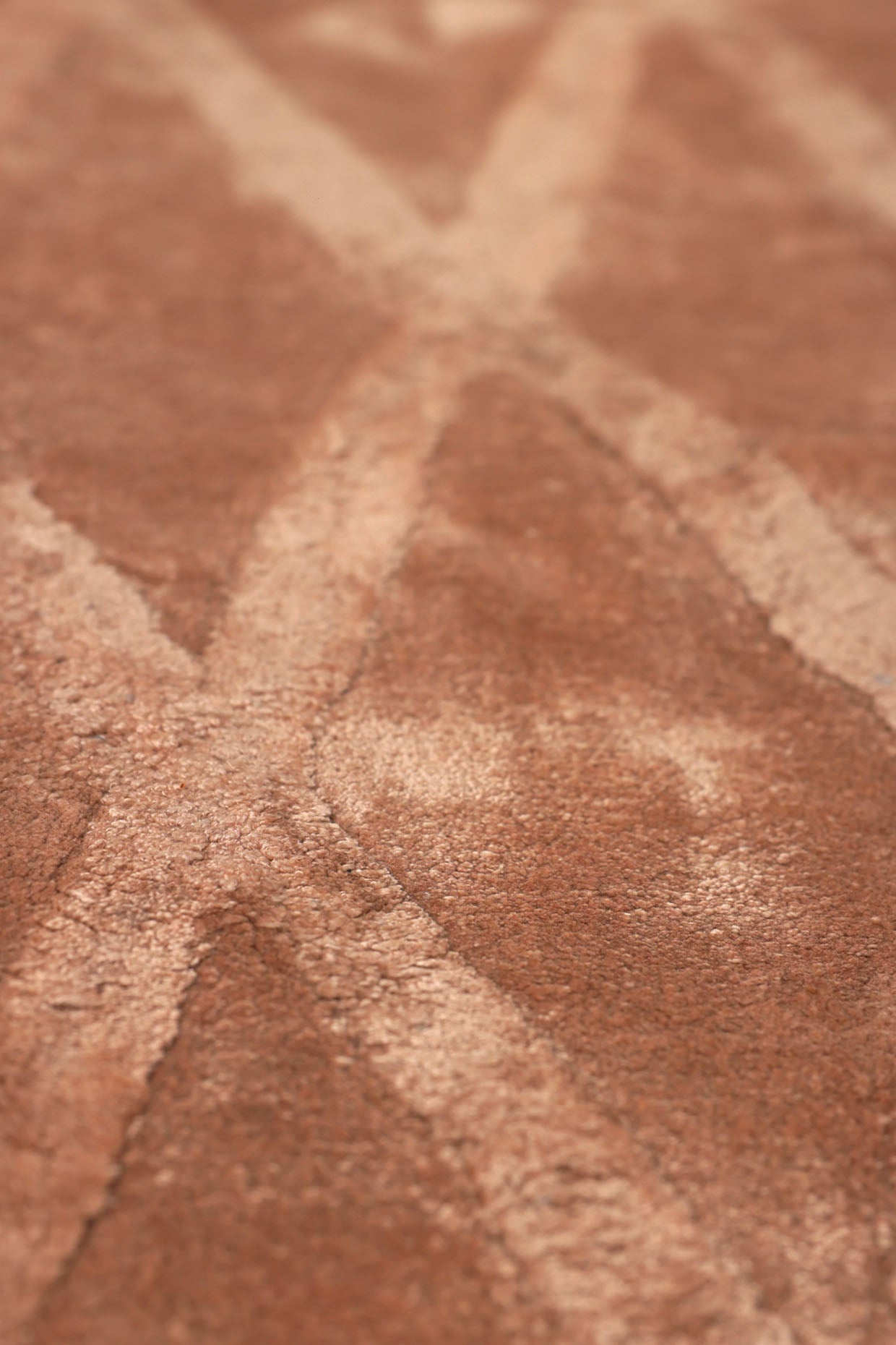 Teera Brown Bamboo Silk 5x8 feet Rectangle Rug - I MEAN DESIGN