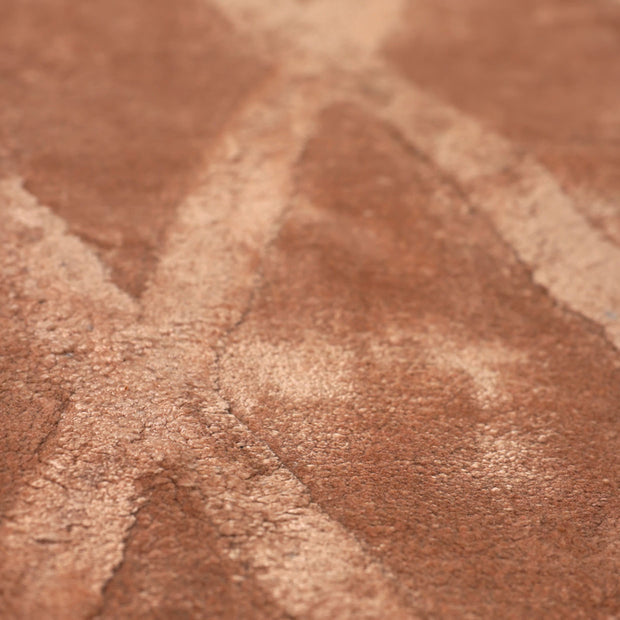 Teera Brown Bamboo Silk 5x8 feet Rectangle Rug - I MEAN DESIGN