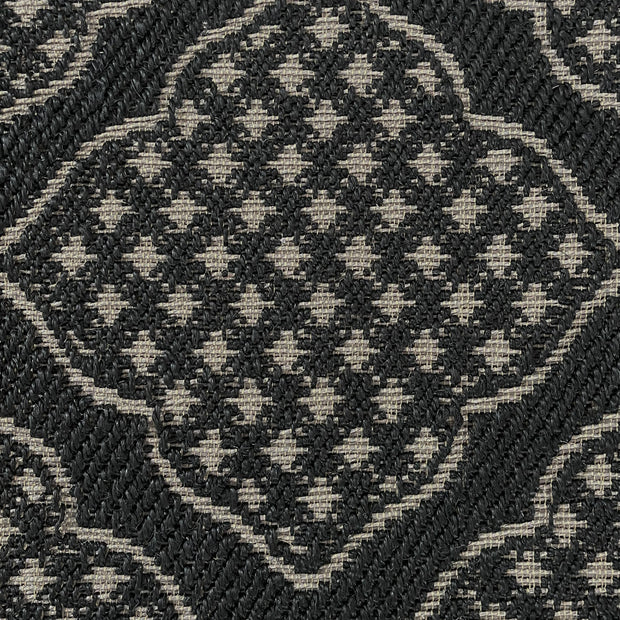 Zarbuland Black & Silver Sisal 6x9 feet Rectangle Rug - I MEAN DESIGN