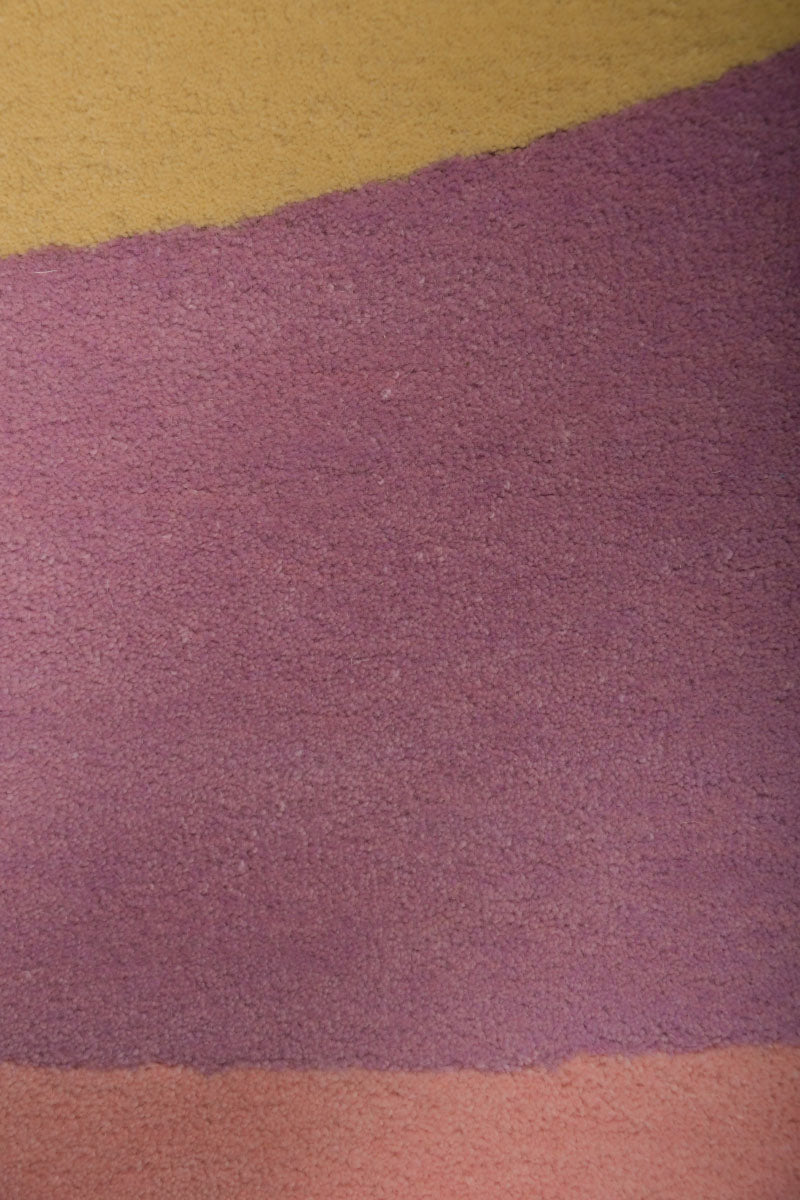 Stack Multicolour Wool 4x6 feet Rectangle Rug - I MEAN DESIGN