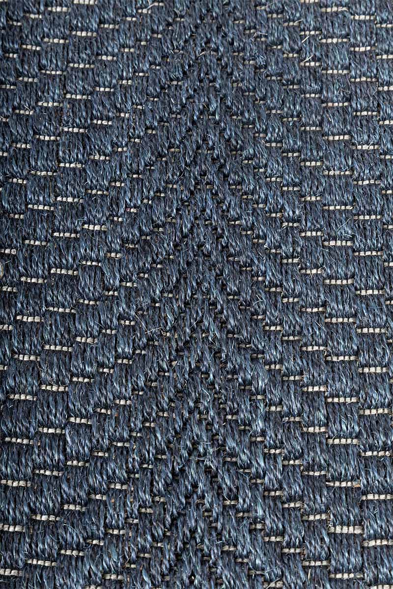 Fishtail Indigo Blue Sisal 8x10 feet Rectangle Rug - I MEAN DESIGN