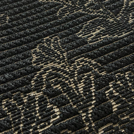 Tainishan Black & Silver Sisal 4.7x7.5 feet Rectangle Rug - I MEAN DESIGN