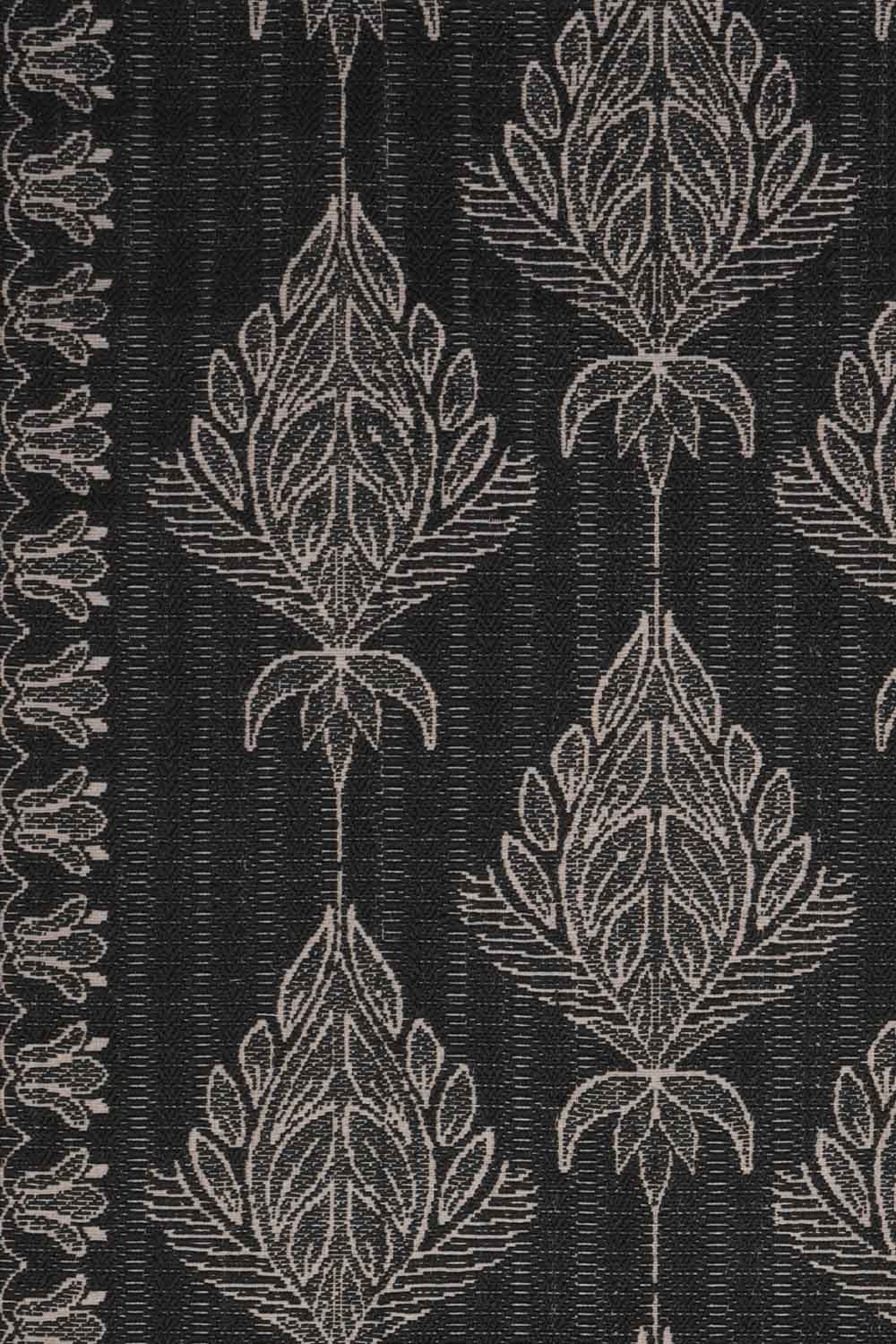 Tarkashi Black & Silver Sisal 6x9 feet Rectangle Rug - I MEAN DESIGN