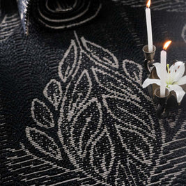 Tarkashi Black & Silver Sisal 6x9 feet Rectangle Rug - I MEAN DESIGN