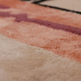 Mono Lisa Multicolour Wool Viscose 6x8 feet Rectangle Rug - I MEAN DESIGN