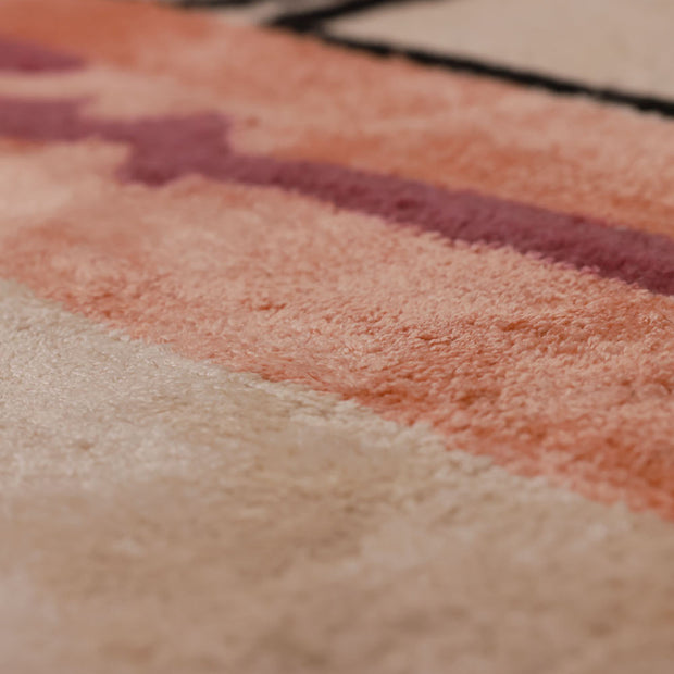 Mono Lisa Multicolour Wool Viscose 6x8 feet Rectangle Rug - I MEAN DESIGN