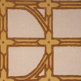 Spice Bazaar Green Gold & Beige Wool Bamboo Silk 5x8 feet Rectangle Rug - I MEAN DESIGN